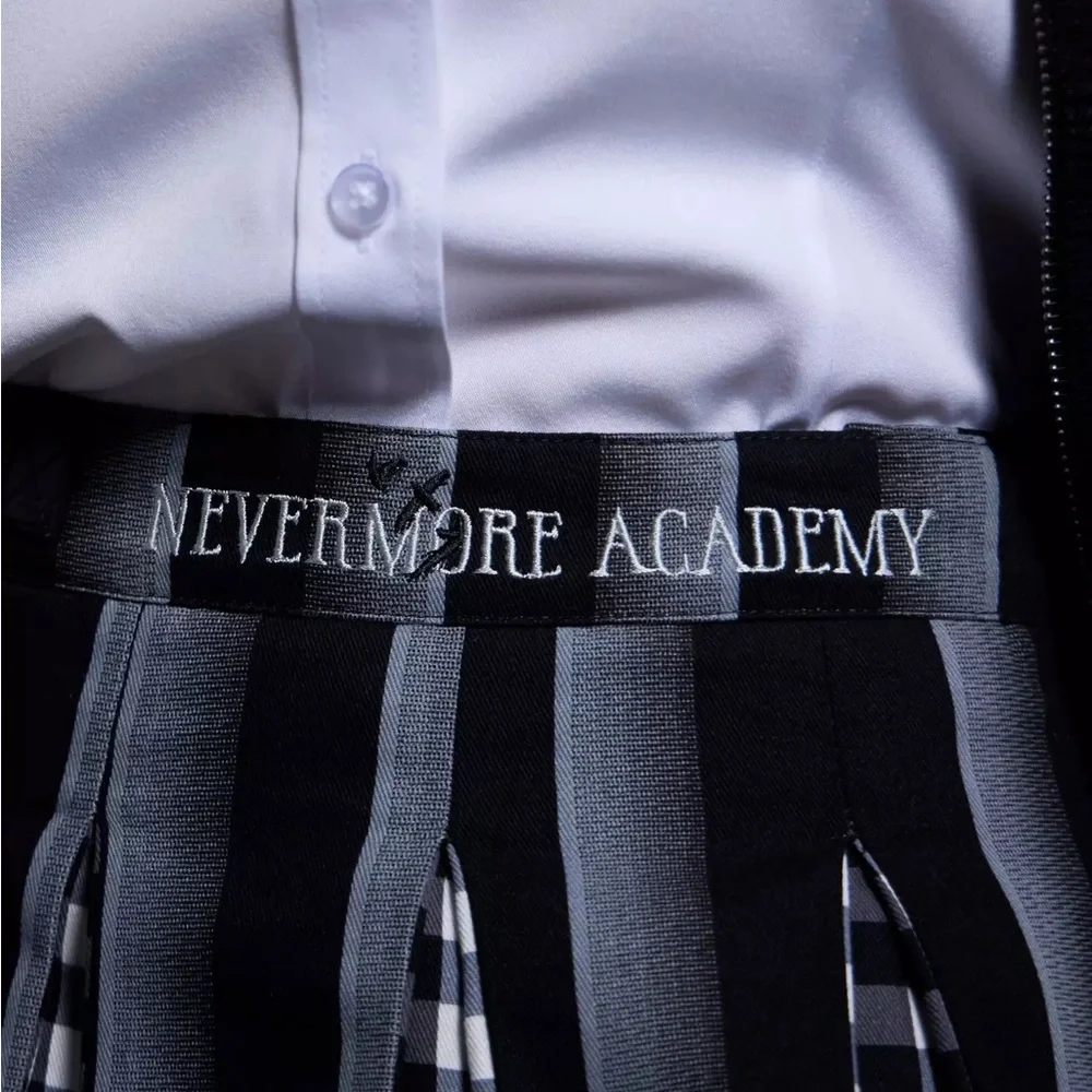 Wednesday Nevermore Academy Uniform Pleated Midi Skirt Hot‎ Topic Addams